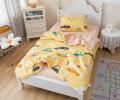 Постельное белье с одеялом детское &quot;Sofi de Marko&quot; Дорога (желтый) Сатин, 1,5 спальный