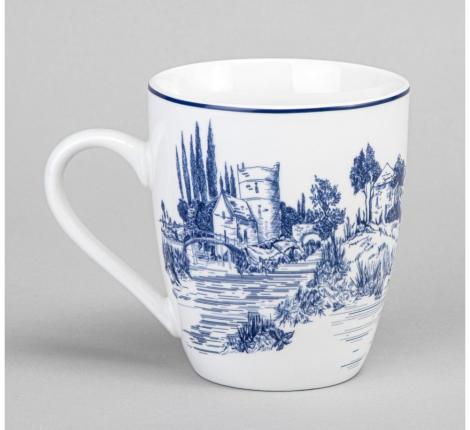 Набор кружек на деревянной подставке 4 шт. "NOVEL", 380 мл