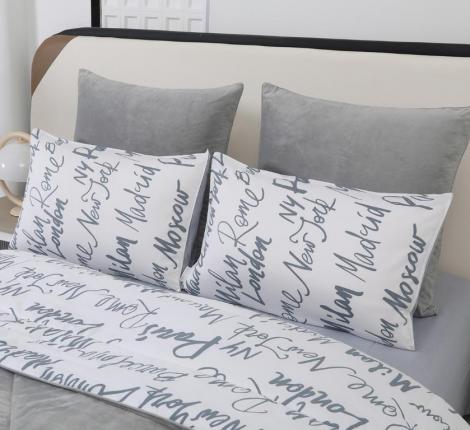 Постельное белье с одеялом "Sofi de Marko" Роберто №16 Велюр/Сатин, Семейный