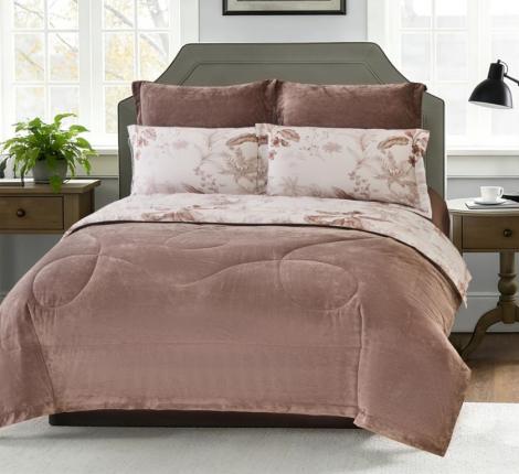 Постельное белье с одеялом "Sofi de Marko" Ренато №32 Велюр/Сатин, Евро