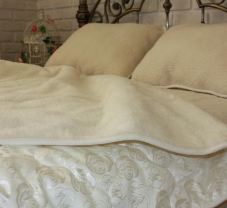 Одеяло тёплое Magic Wool &quot;Локон-Белые Розы&quot; шерсть мериноса, 200х220