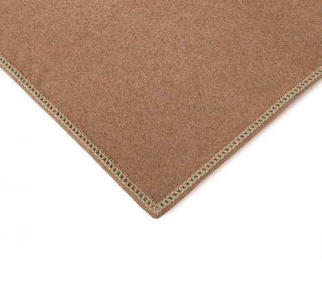 Плед Frati "SOFT BAMBOO" BISCOTTO с тесьмой Coco (жёлто-коричневый), 160х200