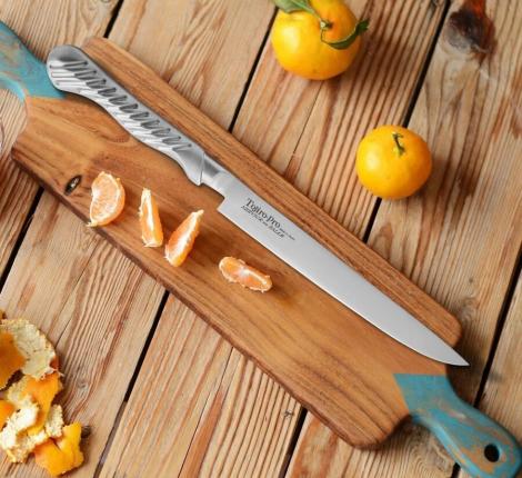 Кухонный нож-слайсер для нарезки "TOJIRO" FD-704, длина лезвия 190 см