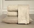 Постельное бельё с одеялом "Kazanov.A." Linen Jacquard (жемчужный лен) Жаккард, Евро