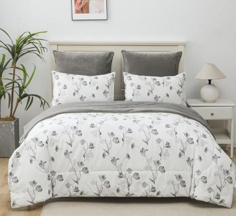 Постельное белье с одеялом "Sofi de Marko" Роберто №31 Велюр/Сатин, 1,5 спальный