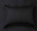 Наволочка "Sofi de Marko" Моне (черный) Страйп Сатин, 50х70 с ушками 5см (1шт)
