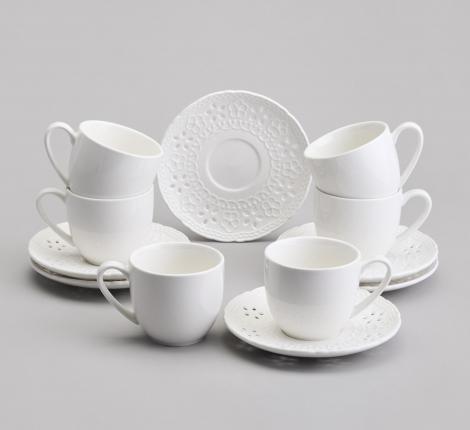 Чайный набор "STYLE" 441-062 на 6 персон, 12 предметов (220 мл)