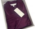 Халат мужской махровый Maison D'or "QUATTRO" баклажан, 3XL(54)/4XL(56