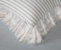Постельное белье с одеялом "Kazanov.A." Stripe Muslin lace (голубое серебро), Евро