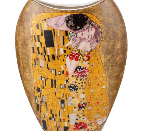 Ваза "ПОЦЕЛУЙ" (Г. КЛИМТ) высота 25,5 см, золотая