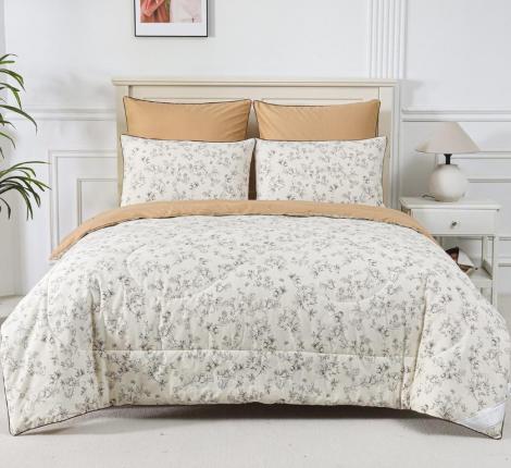 Постельное белье с одеялом "Sofi de Marko" Ришелье №57 Сатин, 1,5 спальный