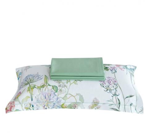 Постельное белье с одеялом "Asabella" 1380-2OSP Мако-Сатин, Семейный