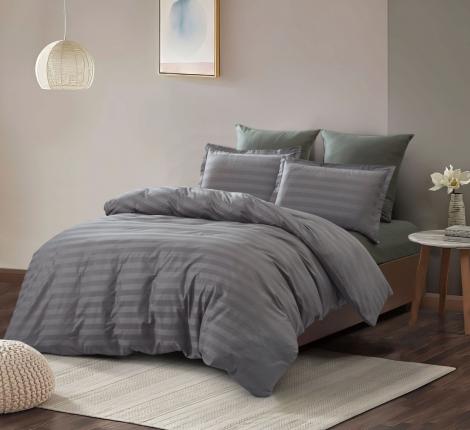 Постельное белье "Valtery" OD-85 Страйп Сатин, Евро