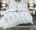 Постельное белье EFOR "COTTONI Y-4" с вышивкой "листок", Евро
