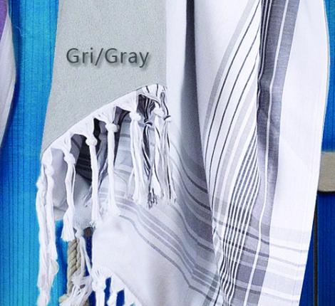 Damla gri (серый) полотенце пляжное, 100x180