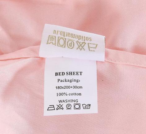 Простыня на резинке "Sofi de Marko" Марми (розовая) Сатин, 180х200х30