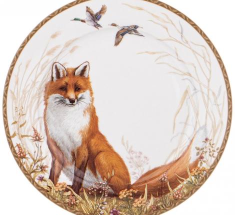 Тарелка закусочная "ОХОТА" 590-511, диаметр 20,5 см