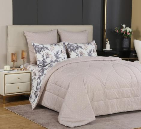 Постельное бельё с одеялом "Kazanov.A." Рене (латте) Сатин, Евро