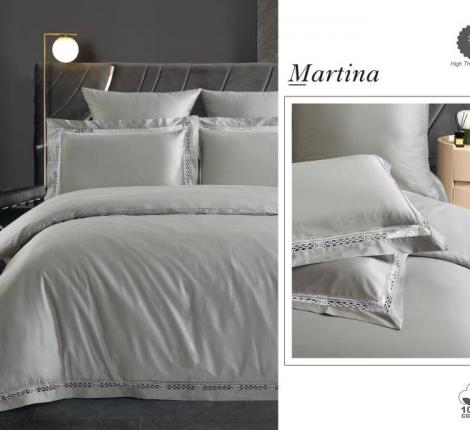 Постельное белье с одеялом и мережкой "Diva Afrodita" MARTINA люкс сатин, Евро