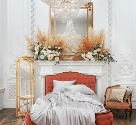 Наволочка "SILVERY GREY GRASS" Шёлк, 50х70 (1шт.)