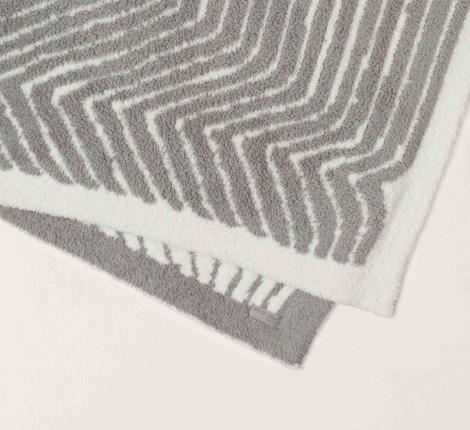 Плед "Barefoot Dreams" CC ASSCHER, 137х183 (кремовый с серым)