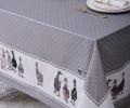 Скатерть с пропиткой "FAMILY FARM" 160х220 см, серый