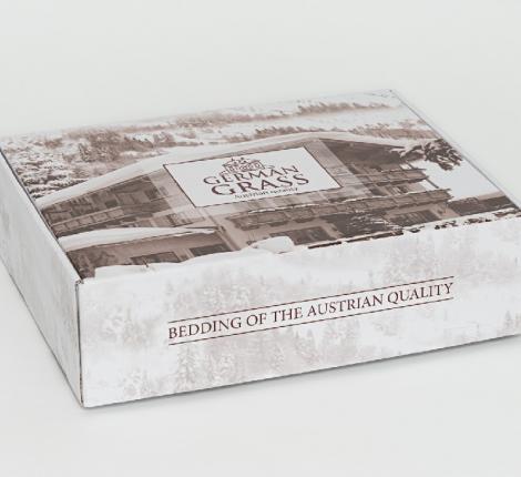 Постельное белье "CARAMEL BEIGE ALLURE GRASS" 3816250 Мако-Сатин, Семейный