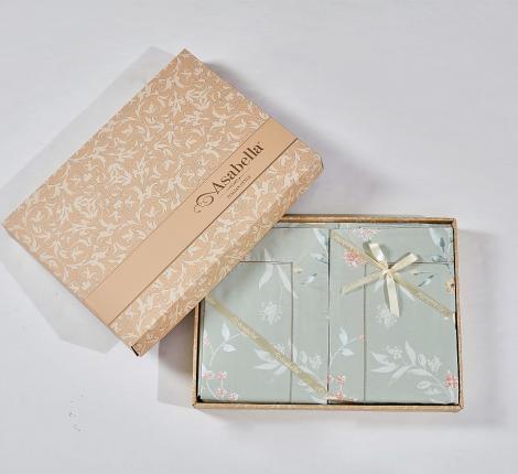 Постельное белье "Asabella" 2314-6 Мако-Сатин, Евро