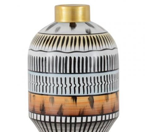 Ваза с крышкой "SOWETO" керамика, высота 31 см