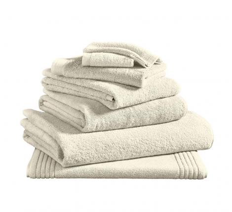 Полотенце махровое "Blanc des Vosges" UNI IVOIRE (слоновая кость), 30х30-2шт.