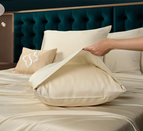 Постельное бельё Sharmes "Bamboo" Семейный, бежевый