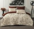 Постельное бельё с одеялом "Kazanov.A." Linen Batik (корица лен) Сатин, Евро