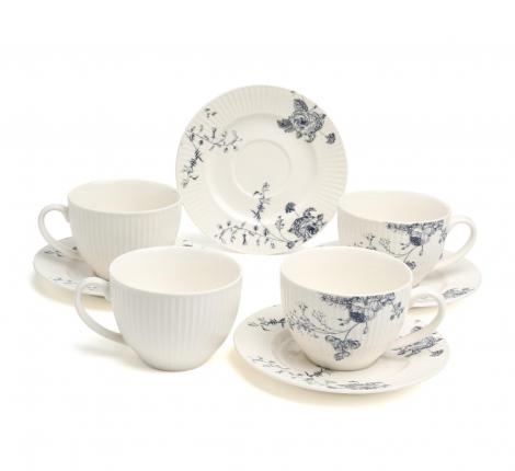 Чайный набор "BLUE GARDEN" на 4 персоны, 8 предметов (240 мл)