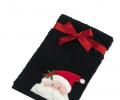 Полотенце Arya с вышивкой Рождество 50x90 Santas Hat, Черный