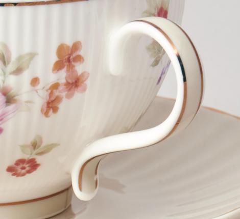 Чайный набор "ВРЕМЕНА ГОДА" 42-575 на 6 персон, 12 предметов (250 мл), серый