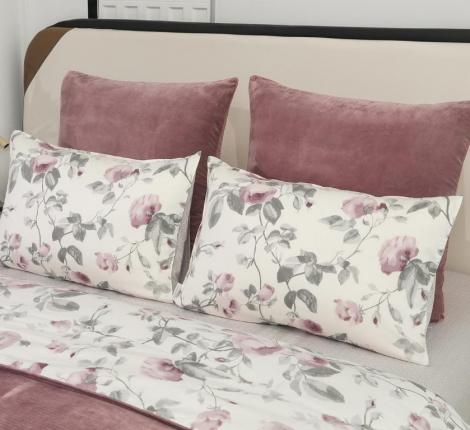 Постельное белье с одеялом "Sofi de Marko" Роберто №6 Велюр/Сатин, Семейный