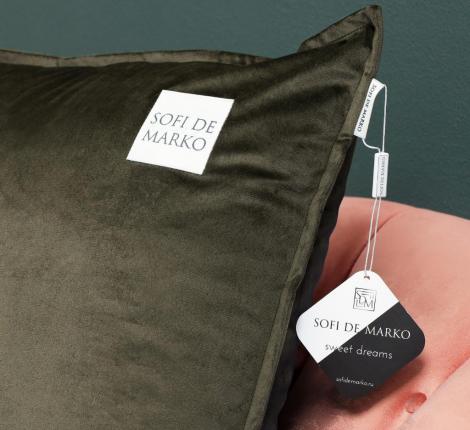 Подушка декоративная "Sofi de Marko" Ноэми (стоун) Велюр, 45х45