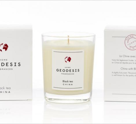 Свеча ароматическая "Geodesis" Black tea, 180 грамм