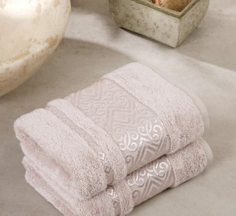 Комплект бамбуковых полотенец "METEOR" (50x90/2 шт.) ESCALE, бежевый