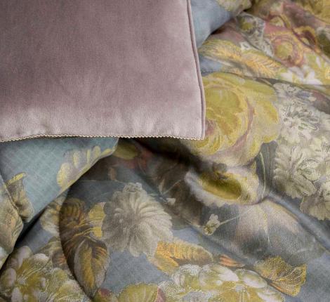 Постельное белье с одеялом "Kazanov.A." Филис (деним капучино) Велюр/Egypt Cotton, Евро