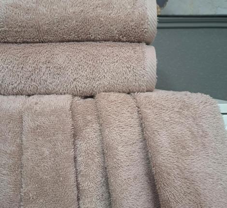 Комплект махровых полотенец "Kazanov.A." Teddy (дымчатая роза), 50х90+70х140