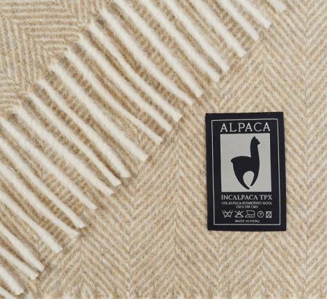 Плед INCALPACA (55% шерсть альпака, 45% шерсть мериноса) PP-66, 170x210