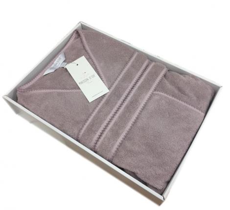 Халат женский махровый Maison D'or "HEAVEN" XL(50)-XXL(52)), фиолетовый