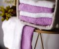 Подарочное полотенце Arya Home Ecru 30х30-6шт., Сиреневый+Белый