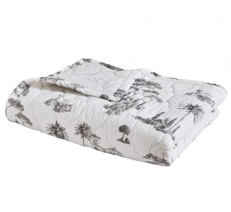 Покрывало стёганое "Blanc des Vosges" PROMENADE graphite (графит),  250х270