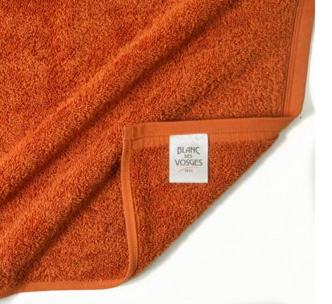 Полотенце махровое "Blanc des Vosges" UNI TERRA COTA (оранжевый), 55х110