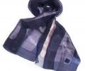 Шаль YSABEL "SILK" фиолетовая с кругами, 45х210