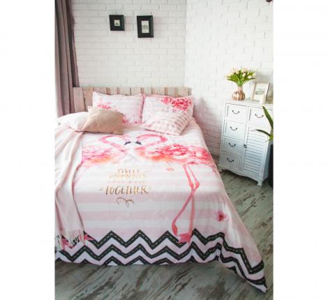 Постельное белье &quot;Этель&quot; ETP-213-1 Розовый фламинго, 1,5 спальный