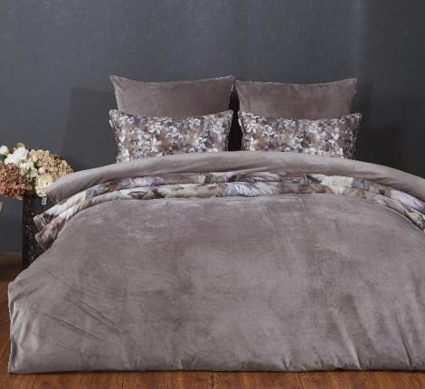 Постельное белье с одеялом "Kazanov.A." Вайнона (капучино) Велюр/Egypt Cotton, Евро