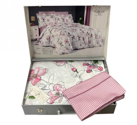 Постельное бельё "Maison D'or" CARINE (розовый) Тенсел, Евро